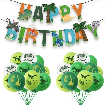 Dětský Multi Balón Dinosauři 32pcs/Set Happy Birthday Girlanda Vlajky 12inch Helium Ballon Domácí Party Dekor Globo Továrny, Dodavatelem