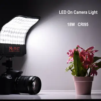 FalconEyes RX-8T 16W LED Video Světlo Flexibilní On-Kamery Světelný Kit 5600 CRI95 pro Video Stuido Fotografie Osvětlení