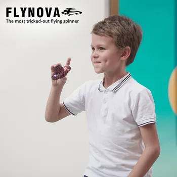 Flynova mini led UFO prst Létající spinner spinner návratu gyro hračka Děti dítě dárek k vánocům venkovní talíř Drone herní