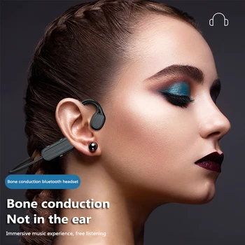 G200 Kostní Vedení Sluchátka Bezdrátová Bluetooth Sluchátka Vodotěsné Otevřené Ucho-Háček, Lehká Váha Ne In-ear Sportovní Sluchátka