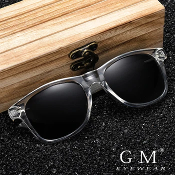 GM Bambusové Brýle Muži, Ženy, Cestování, Sluneční Brýle, Dřevěné Nohy Brýle Módní Značky Design sluneční Brýle Muž Žena S Box