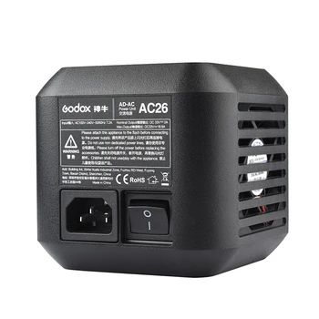 Godox AC26 Napájecí Jednotka Zdroj Adaptér s Kabelem pro AD600PRO Venkovní Flash