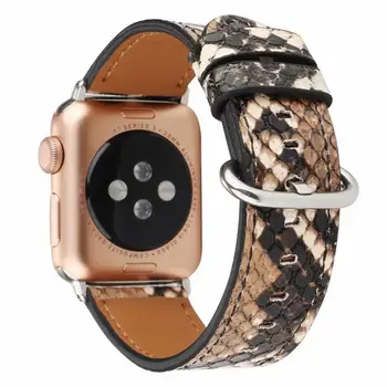Hadí Vzor Popruh Pro apple hodinky iWatch série 6 5 4 3 2 SE python Kůže kapela 40 mm 42 mm 44 mm 38 mm náramek příslušenství