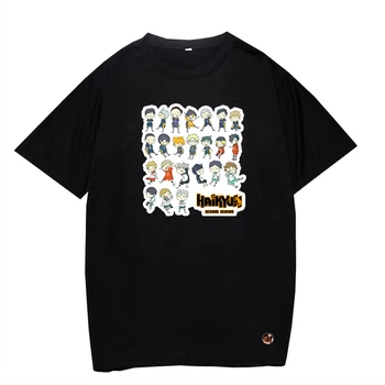 Haikyuu T-shirt Muži Oblečení Novinka Top Kolem Krku Letní Dámské trička Dropshipping Unisex Prodyšné Pohodlné Tričko