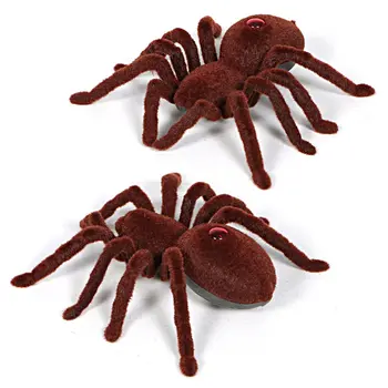 Halloween Rekvizity Simulace Složité Hračky Dálkové Ovládání Děsivý Plyšový Velký Pavouk Tvar Děti Horor Složité Hračky