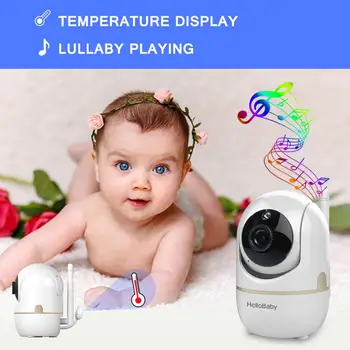 HelloBaby Monitor Kamera Pošle okamžité upozornění Připojení Dětské Jednotky displeje Pro HB65 vždy, když dítě pláče, Inteligentní Sledování 355° C