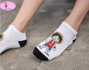 HEREČKA Hot Anime Jeden kus Krátké Ponožky Luffy Chopper Zákon Zoro Doflamingo Roztomilé Bavlněné Ponožky Unisex Děti