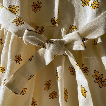 Holčička Obleky Dívčí Květinové Jednoho kusu Oblečení Bublina Rukávy Lezení Harbin dětské Oblečení Prd