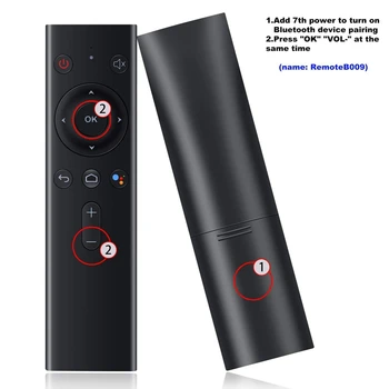 Horké!! Q8 Bluetooth Hlas Dálkový Ovladač, Bezdrátová Klávesnice Air Mouse Nové Verze Pro Televizní Síti Set-Top-Box