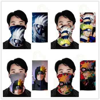 Hot Prodej Japonských Anime Naruto 3D Color Printing Multifunkční Mužů a Žen Magic Šátky Tvář