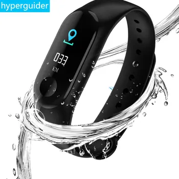 Hyperguider M3 Smart Band Náramek Srdeční Frekvence Aktivity Fitness Tracker, Inteligentní Kapela, Inteligentní Náramek M3 Sport Smartwatch