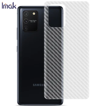 Imak PVC z Uhlíkových Vláken Vzor Film Plný Kryt pro Samsung Galaxy S10 Lite/ A91 /M80S Anti Skid Snížit Otisk Připojen