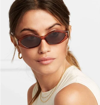JackJad Ženy Vintage Moderní Zlatý Skákání Leopard Slim Sluneční Brýle Retro Diamond Tvar Značky Design Sluneční Brýle Oculos De Sol