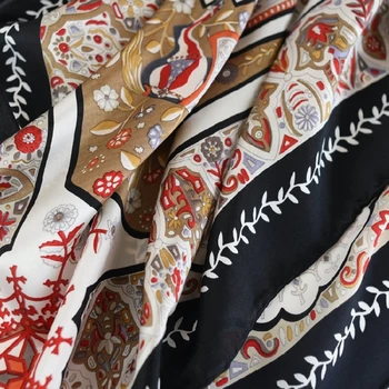 Jedinečný Design Okouzlující Čistého Hedvábí šátek Šátek Ženy Luxusní Měkké Smoonth Satin Hedvábné Šály, jemné hedvábí 108*108cm