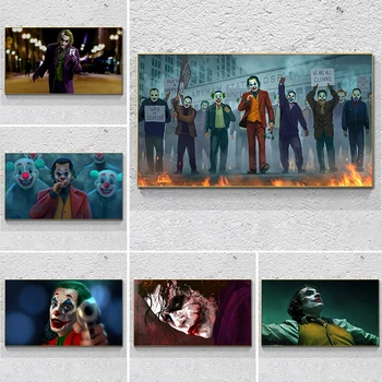 Joker Wall Art Dekor Plakát Filmu Portrét Plátno Malování na Plakáty a Tisky Joker Obrázky pro Obývací Pokoj Domácí Dekoraci