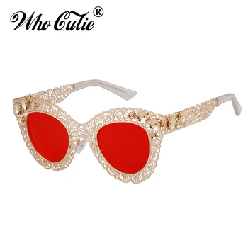 KDO CUTIE 2018 Luxusní Nadrozměrné Kočičí Oko, sluneční Brýle, Ženy Značky Značkové Retro Vintage 80S Barokní Cateye Sluneční Brýle Odstíny 670