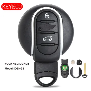 KEYECU Smart Remote Auto Klíče Fob 315MHz / 434MHz pro BMW MINI Cooper 2016-2017 S Vložit Klíč IC:2694A-IDGNG1