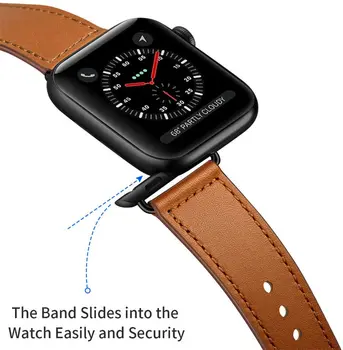 Kožený popruh Pro Apple watch band 44mm 40mm iWatch kapela 42mm 38mm Originální Kožený pásek, náramek hodinky Apple watch série 5 4 3 2 SE 6