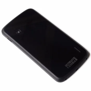 Kryt baterie Pro LG Google Nexus 4 E960 Baterie Dveře Zadní Sklo Kryt + NFC Opravy Dílů Černá Bílá Sklo Materiál