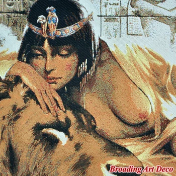 Královna Egypta Jacquard Tkát Gobelín Zdi Visí Gobelíny Home Art Textilní Dekorace Aubusson Polyester Velikost 118x60cm