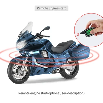 Kvalitní easyguard 2 cestný motocyklový alarm s dálkový start motoru startéru snímač pohybu barevný LCD displej šok alarm