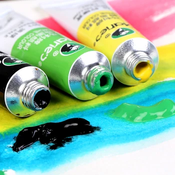 Kvaš Malování Paint Set Vysoce Kvalitní Transparentní 12ML Kvaš Pigment Pro Umělce Student