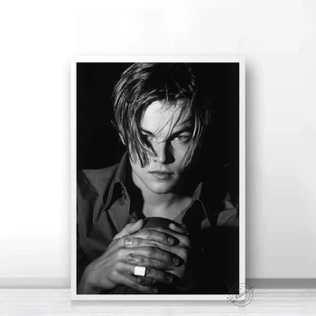 Leonardo DiCaprio Plakát, Film, Hvězda, Herec, Plakáty A Tisky Umění Malování Na Hedvábí, Plátno Nástěnné Obrázky Pro Obývací Pokoj Domácí Dekor