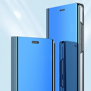 Luxusní Inteligentní Zrcadlo, Flip Pouzdro pro Huawei Mate 40 Pro Měkké Zadní Kryty na Hawei P40 Pro P 40 Lite P40 Světlo Mate40 Pro Plus Brnění