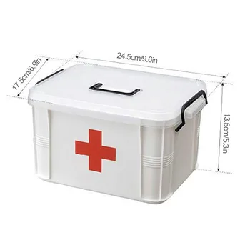 Lékárnička Přenosná Nouzová Schránka Domácí Přenosná Medicíny Box Plastový Úložný Box Nemocniční Lékárně Venkovní Cestování