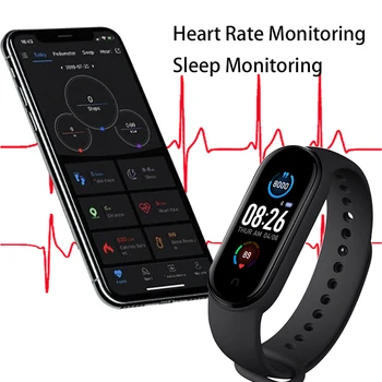 M5 Chytré Hodinky Kapela Náramek Vodotěsné Smartwatch Na Zápěstí Krevní Tlak, Srdeční Frekvence Fitness Tracker, Náramek Náramek