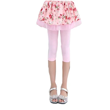 Maloobchodní 2016 letní dívka legíny dívčí sukně-kalhoty dort sukně 3 barevné dívka dětské kalhoty dětské legíny sukně-kalhoty, sukně pro 3-14