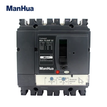 ManHua 4P Vypínací Schopnost Nastavitelná 250A MSX-PV250F DC Tvarované Případu Jistič