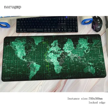 Mapa svět podložka pod myš 800x300x4mm Dominantní Počítačová myš mat gamer gamepad Krásné herní mousemat psací stůl pad office padmouse