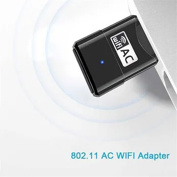 Mini USB dual-band bezdrátové síťové karty 600Mbps USB wifi Adaptér usb Lan Ethernet Receptor 2.4 G + 5 Ghz Wi-fi 802.11 ac