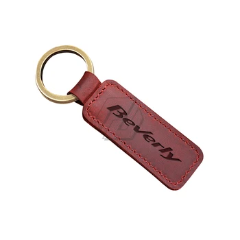 Motocykl Hovězí kůže Keychain Key Ring Případě pro Piaggio Beverly 300 S Skútr Klíč