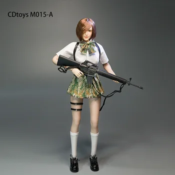 Místo Cdtoys M015 1/6 Žena Voják Taktické JK Python Jednotné Šaty Skládaný Sukně Ozbrojených Oblek Ženy