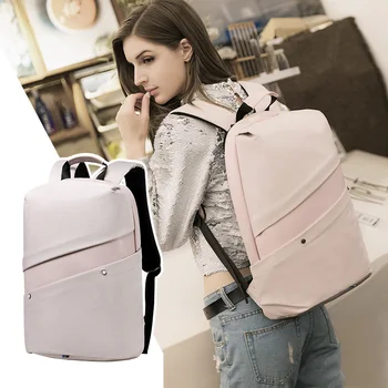 Módní podnikání žen batoh pro notebook 15.6 palcový růžové nepromokavé dámské batohy pro cestovní anti-krádeže batoh bag ženy