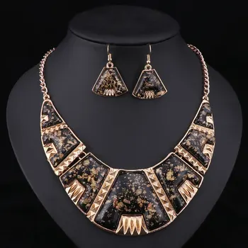 Módní Prohlášení Náhrdelník Náhrdelníky Pro Ženy 2020 Velký Geometrický Náhrdelník Vintage Náhrdelníky & Přívěskem Náušnice Šperky Set