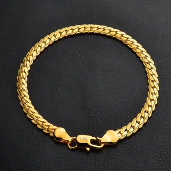 Módní Trendy Dárky pro Muže Stříbřitý Zlatý Řetěz Náhrdelník, Náramky, Luxusní Šperky Set 2020 Nový Styl