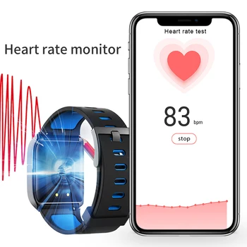 Nennbo X1 Chytré Hodinky Muži IP68 Vodotěsné Sportovní Náramek Heart Rate Monitor Fitness náramek Tracker Počasí Smart Band