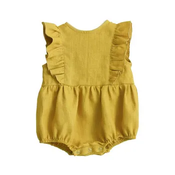 Nová Baby Dívky Kombinézy 0-24M Dropshipping Bavlna Novorozeně Dívka Šaty Dětské Kombinézy Sunsuit Oblečení Baby Girls Oblečení