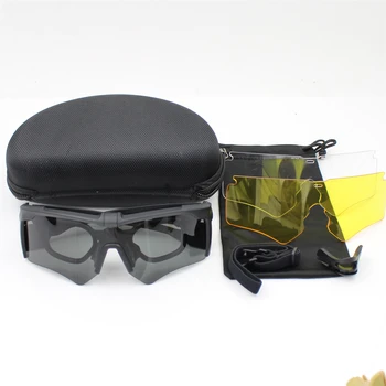 Nová značka AF vojenské brýle, 3 Objektiv Balistické Vojenského Sportu Muži Polarizované sluneční Brýle Armády Bullet-proof Brýle natáčení