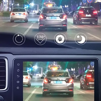 Nové ADAS Funkce Auto Dash Cam 1080P HD Noční Vidění Auto DVR Kamera 170 Stupňů Široký Úhel Driving Recorder Podpora Android USB