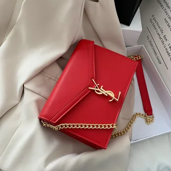 Nové luxusní značky žen taška přes rameno fashion Y-typ Řetězce Taška Messenger Tašky Jediné Rameno Messenger Bag designer bag