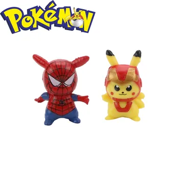 Nové Marvel Styl 10pcs/set 3-3.5 cm Mini Karikatura Pikachued Údaje Pokemoned Postavy Cartoon Pvc Akční Figuress Hračky pro DĚTI