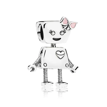 Nové Módní Vysoce Kvalitní S925 Sterling Silver Limitovaná Edice Robot Původní Série DIY Lady Náhrdelník Náramek Příslušenství