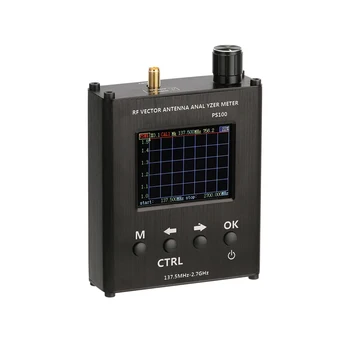 NOVÉ PS100 N1201SA 140MHz-2.7 GHz UV RF Vektoru Impedance ANT SWR Antény Analyzátor Měřič Tester V Případě D1-005