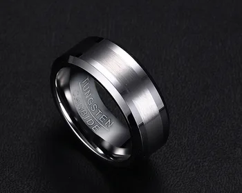 Nový design, módní wolframové oceli svatební kapela pánské prsten pro ženy mužské prst ženicha šperky R5003