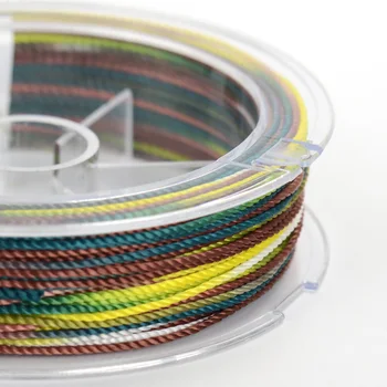 OAR24 vlákna gradientní vlákna 1mm barva ručně pletené lano pletené lano náramek barevné ruce lano barevné linky
