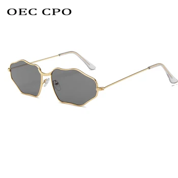 OEC CPO Módní Značky Cat Eye sluneční Brýle, Ženy, Kovové Punk Vintage Gradient Sluneční Brýle Muži Ženy Brýle UV400 Brýle O547